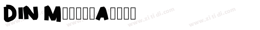 DIN MediumA字体转换